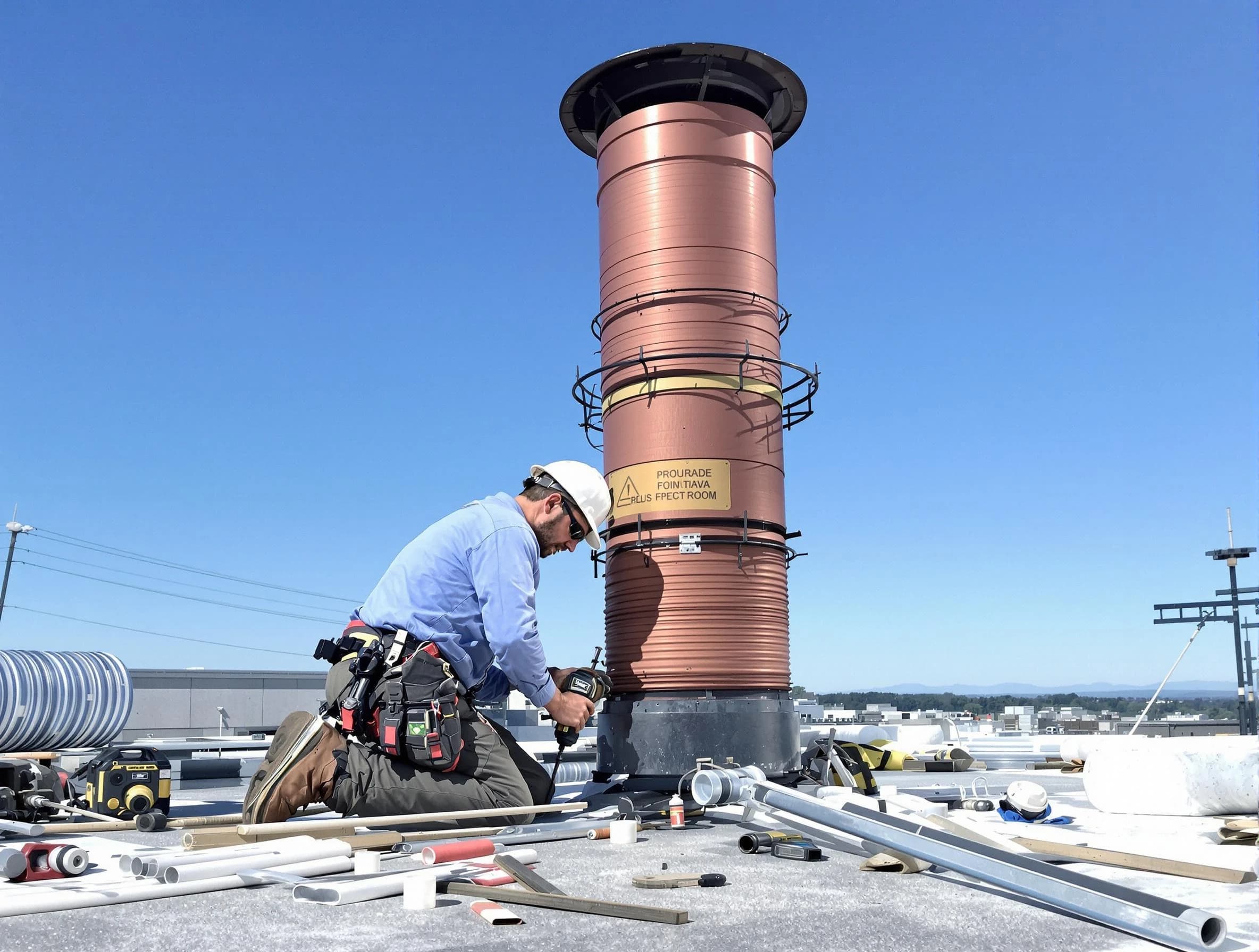 Installed chimney liner by Commerce City Chimney Sweep in Commerce City, CO