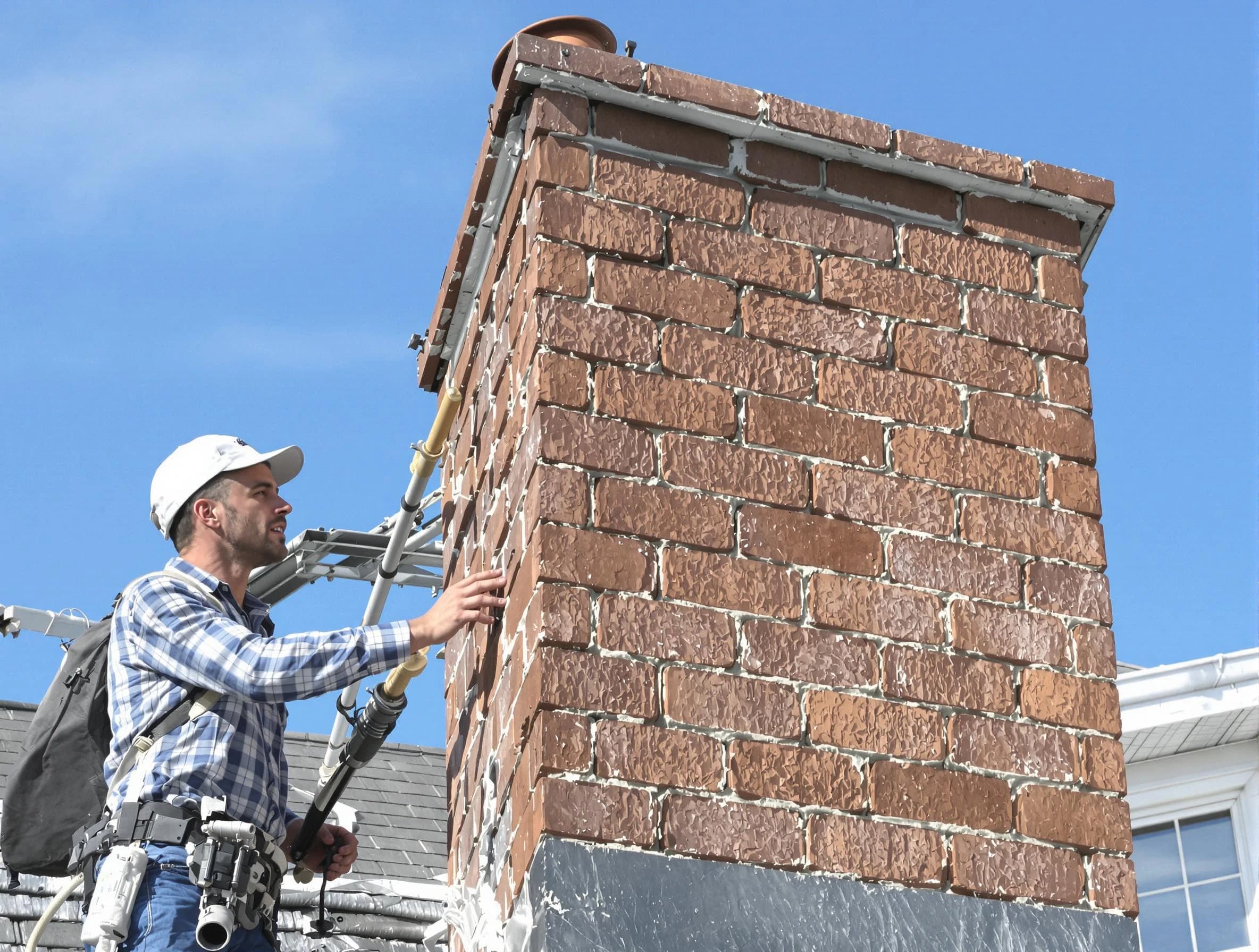 Brickwork for a chimney rebuild by Commerce City Chimney Sweep in Commerce City, CO