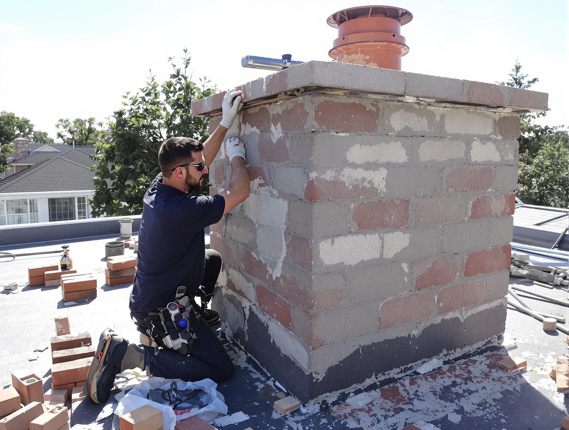 Advanced chimney repair process by Commerce City Chimney Sweep in Commerce City, CO