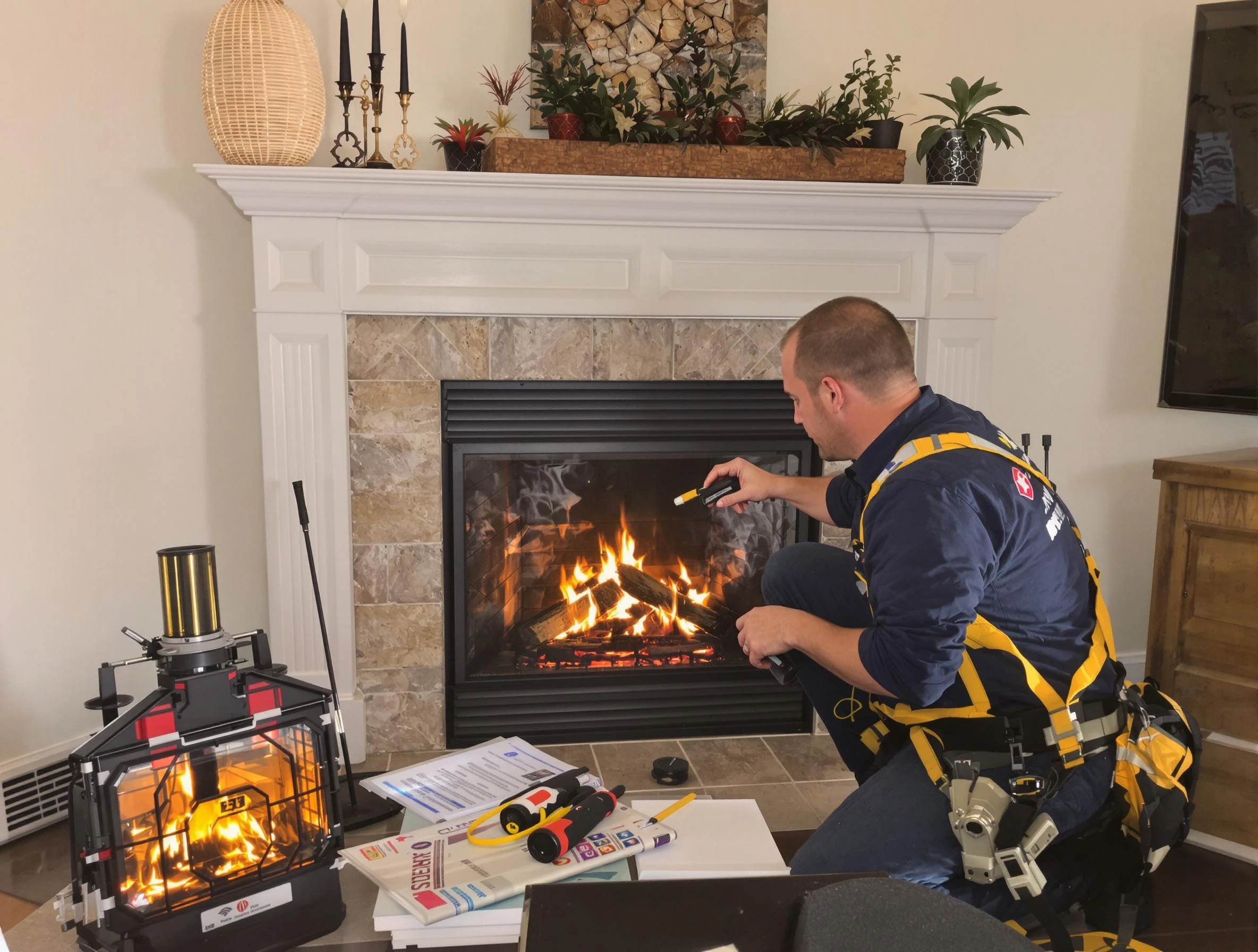 Safety-focused fireplace inspection by Commerce City Chimney Sweep in Commerce City, CO